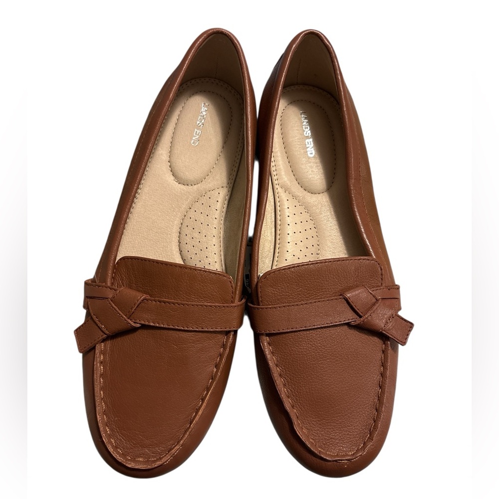 Lands' End Women's Brown Leather Loafers